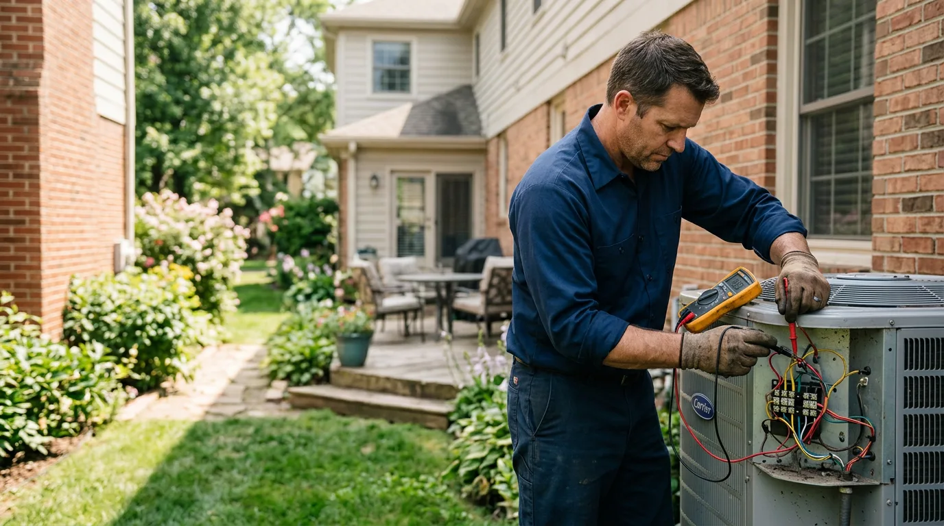 HVAC technician working near Holbrook, NE